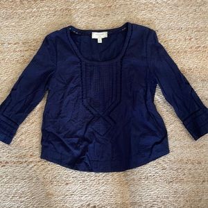 Size 4 navy blouse